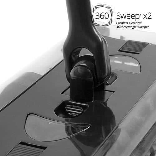 Rektangulär elektrisk kvast 360 svep