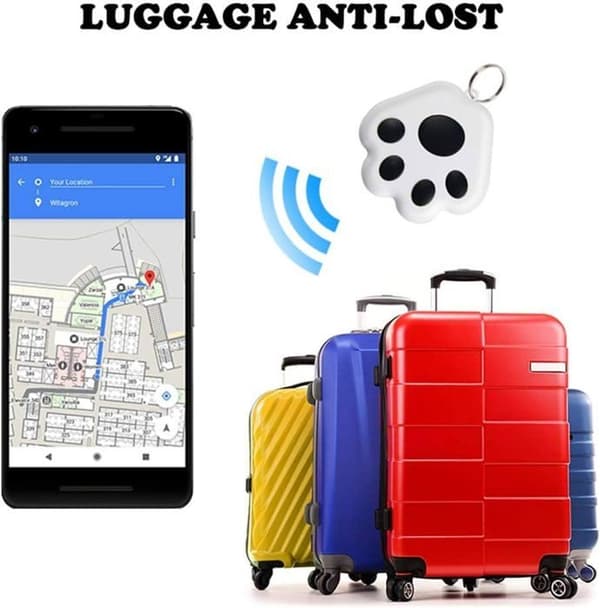 Bærbar Bluetooth Anti-Mist Kæledyr Tracker, GPS Bluetooth Kæledyr Tracker (Sort)