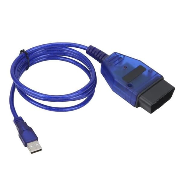 (Blå) OBD2-diagnosekabel - ASHATA - Kompatibel med flere modeller - USB - Blå - Universal