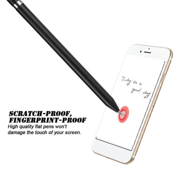 Kapacitiv touch-styluspen til Android - iOS - Windows - Telefon, tablet, iPad (sort)