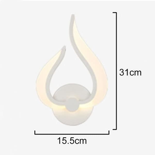 Innendørs vegglampe - Design - Hvit