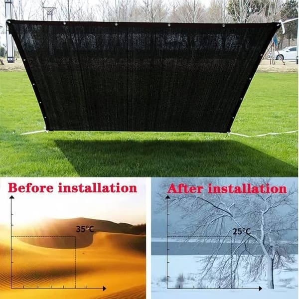 Pergola solsejl 4x3, holdbart og åndbart, rivefast - blå - rektangulært