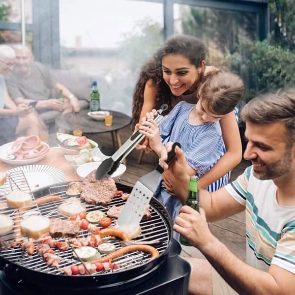 Grillspatelsæt med 13 dele, tilbehørssæt i rustfrit stål til professionel teppanyaki-stegepande
