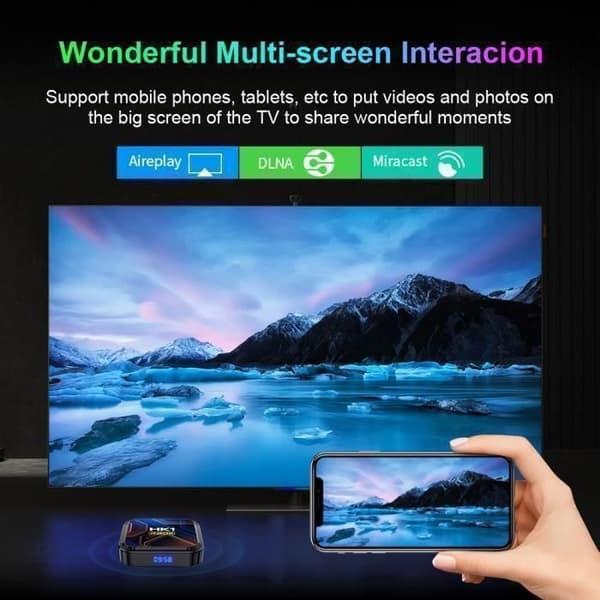 Android TV-box Android 13 Smart TV-box, IPTV-box Wifi 4G+64GB H616 8K Netflix Google Store Android Mediabox