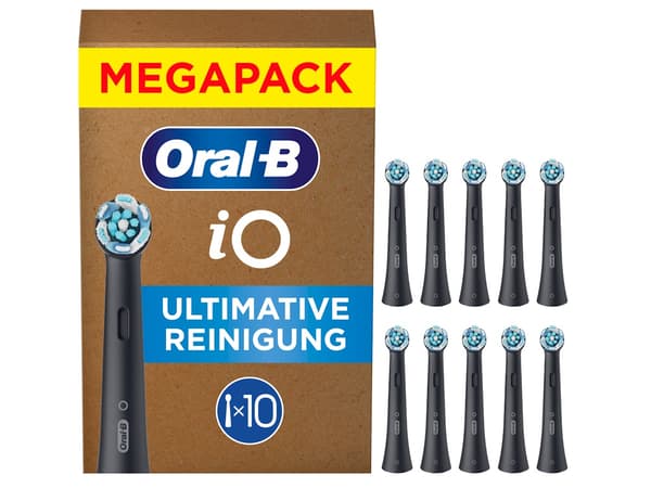 Oral-B iO Ultimate Clean Børstehoveder Sort, 10 stk.