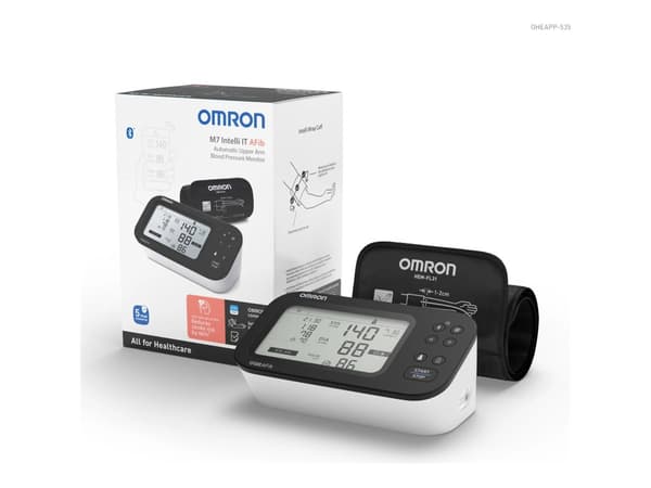 Omron M7 Intelli IT AFib Blodtryksmåler Sort Hvid