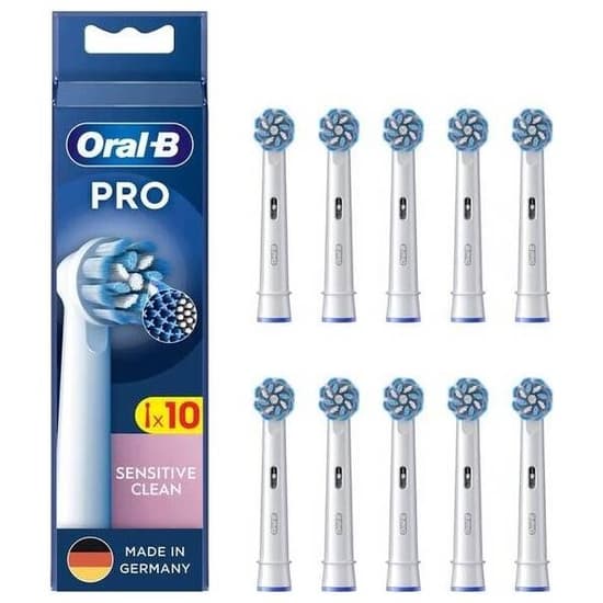 Oral-B Pro Sensitive Clean Børstehoveder Hvid, 10 stk.