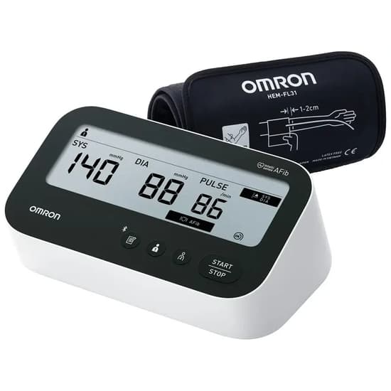 Omron M4 Connect AFib Blodtryksmåler Sort Hvid