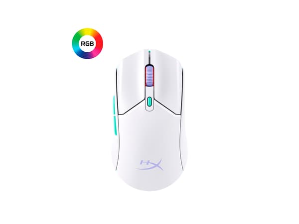 HyperX Pulsefire Haste 2 Optisk trådlös vit
