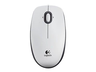 Logitech B100 Optisk Kablet Hvid