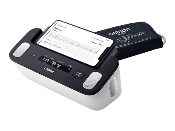 Omron Complete HEM-7530T-E3 Blodtryksmåler Sort Hvid