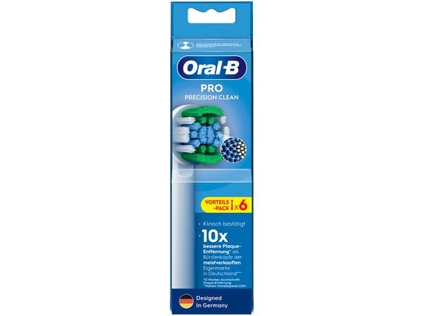Oral-B Pro Precision Clean Børstehoveder Hvid 6 stk.