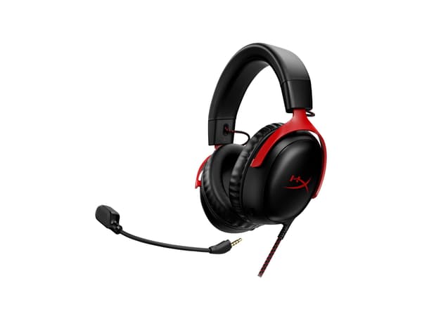 HyperX Cloud 3 trådbundna hörlurar svart-röda