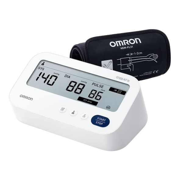 Omron M3 Comfort AFib blodtrycksmätare Vit