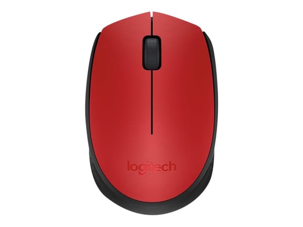 Logitech M171 trådlös svart röd