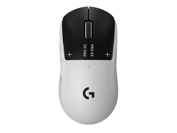 Logitech Pro X2 Superstrike optisk trådlös vit