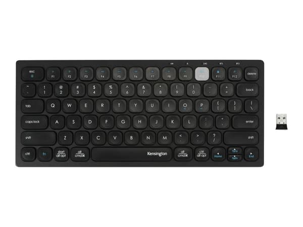Kensington Multi-Device Dual Wireless Compact Keyboard Scissors Wireless Pan Nordic