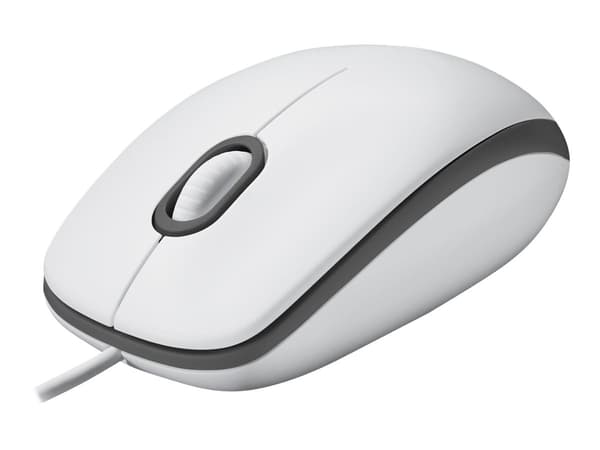 Logitech M100 Optisk Kablet Hvid