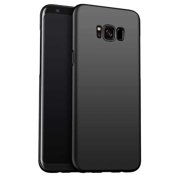 Samsung S8 Plus Ultraohut kumipinnoitettu mattamusta Cover Basic V2