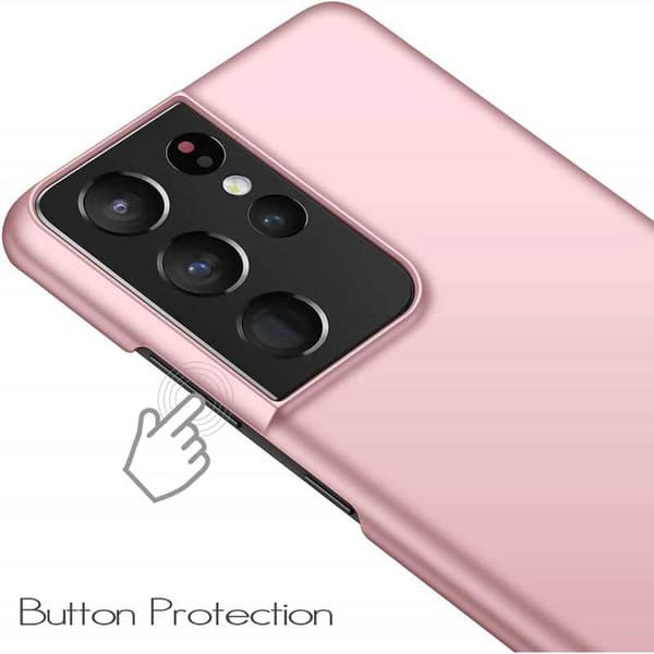 Samsung S21 Ultra Tunt Lätt Mobilskal Basic V2 Rosenguld