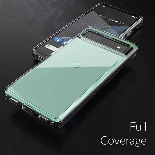 Google Pixel 6A iskuja vaimentava silikonikotelo Simple