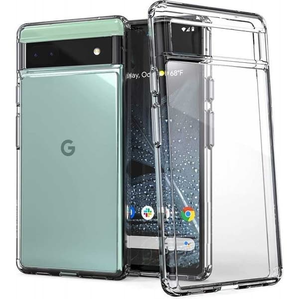 Google Pixel 6A iskuja vaimentava silikonikotelo Simple