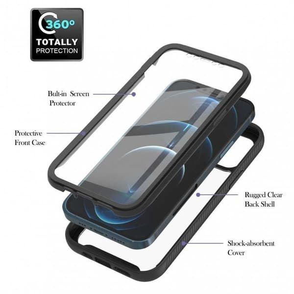 iPhone 15 Plus Heltäckande Premium 3D Skal 3in1 ThreeSixty