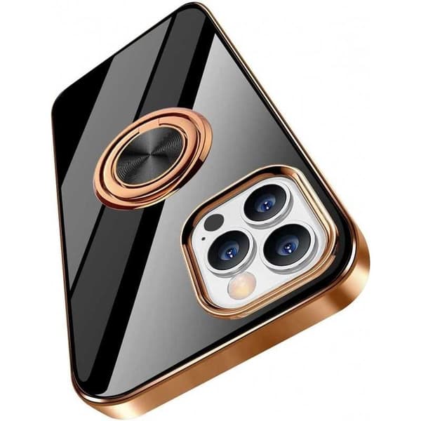 iPhone 12 Pro Max elegantti ja iskunkestävä kotelo Flawless sormustelineellä