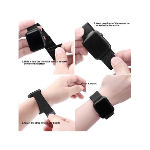 Apple Watch 44mm Armband Milanesisk Loop