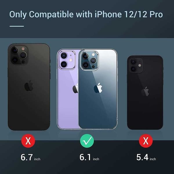 iPhone 12 iskuja vaimentava silikonikotelo Simple