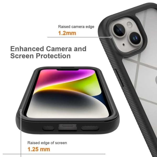 iPhone 15 Plus Heltäckande Premium 3D Skal 3in1 ThreeSixty