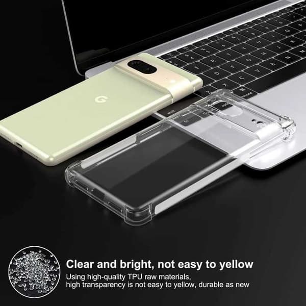 Google Pixel 8a iskuja vaimentava silikonikotelo Shockr