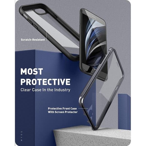 iPhone SE (2020 & 2022) Kattava Premium 3D -kuori ThreeSixty