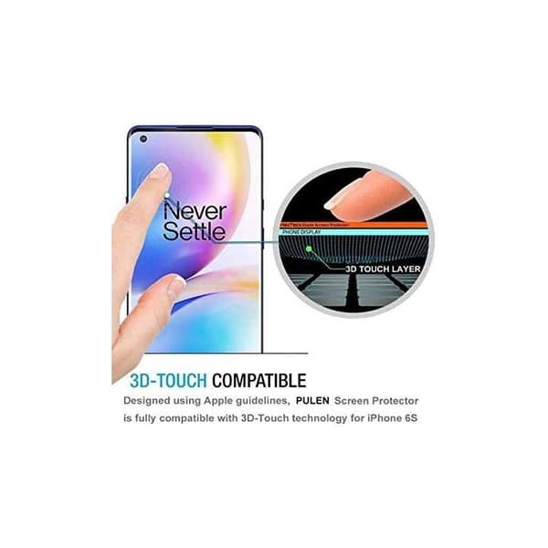 OnePlus 8 FullFrame 3D 0,26 mm 9H karkaistu lasi