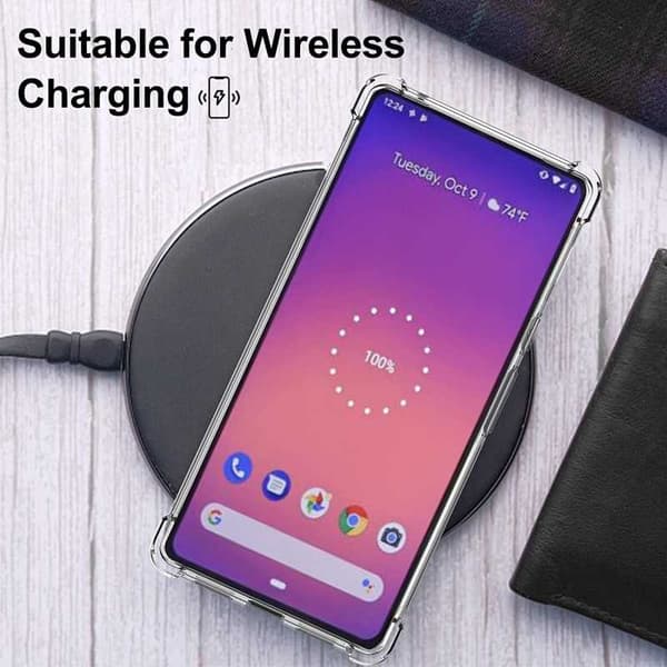 Google Pixel 6A iskuja vaimentava silikonikotelo Shockr