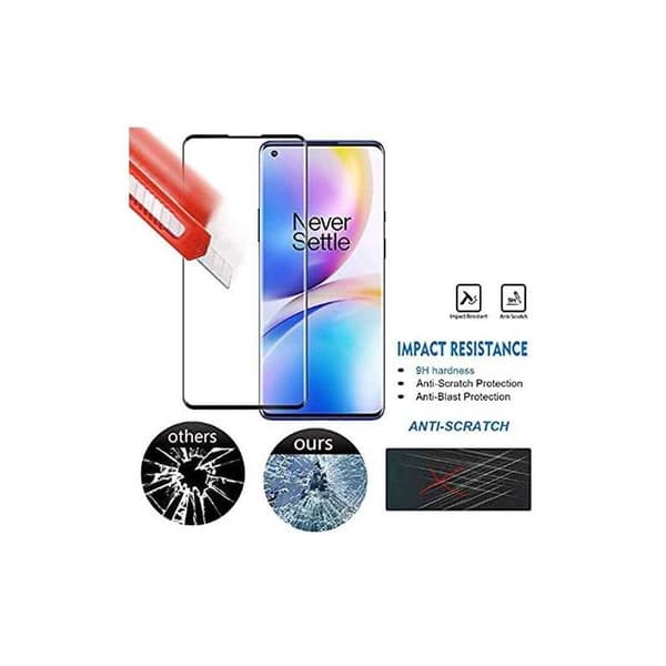 OnePlus 8 Härdat Glas 3D 0.26mm 9H Fullframe