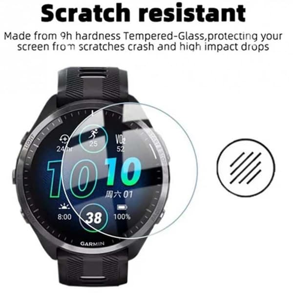 Härdat Glas 0.2mm 9H för Garmin Forerunner 265s