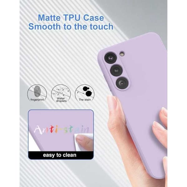 Samsung S23 FE kumoitu Matte Shell Liquid - Lila