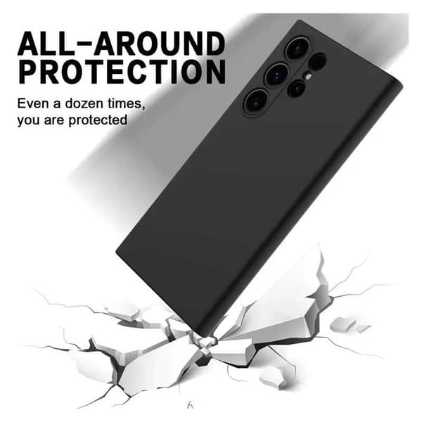 Samsung S24 Ultra Kuminen Shell Liquid - Musta