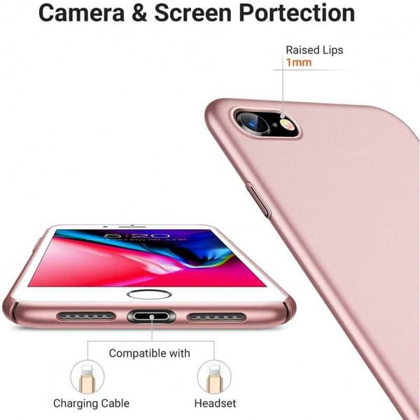 iPhone 7 / 8 / SE(2020 & 2022) Ultraohut kumipinnoitettu Cover Basic V2