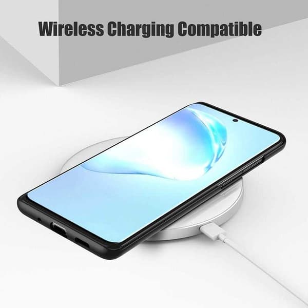 Samsung S20 FE Erittäin ohut kumipinnoitettu mattamusta Cover Basic V2