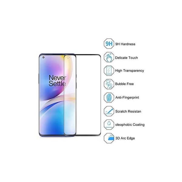 OnePlus 8 Härdat Glas 3D 0.26mm 9H Fullframe