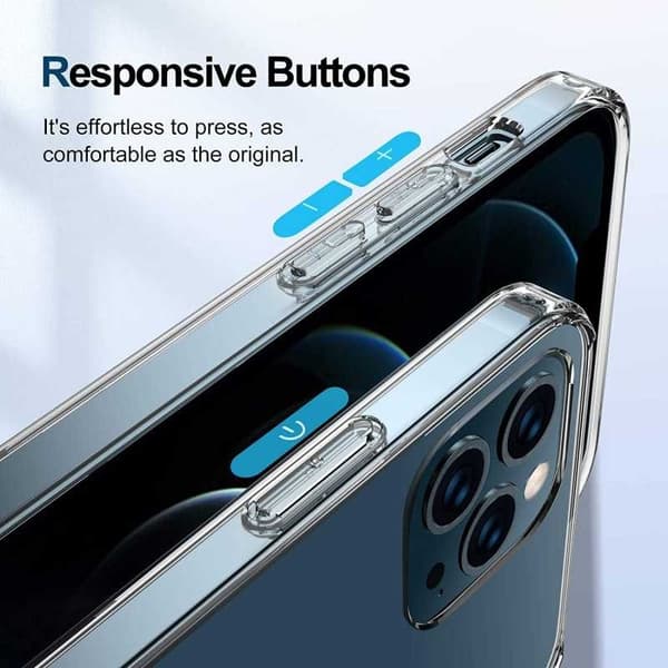 iPhone 12 Pro Max Transparent Stötdämpande Skal MagSafe-Kompatibelt