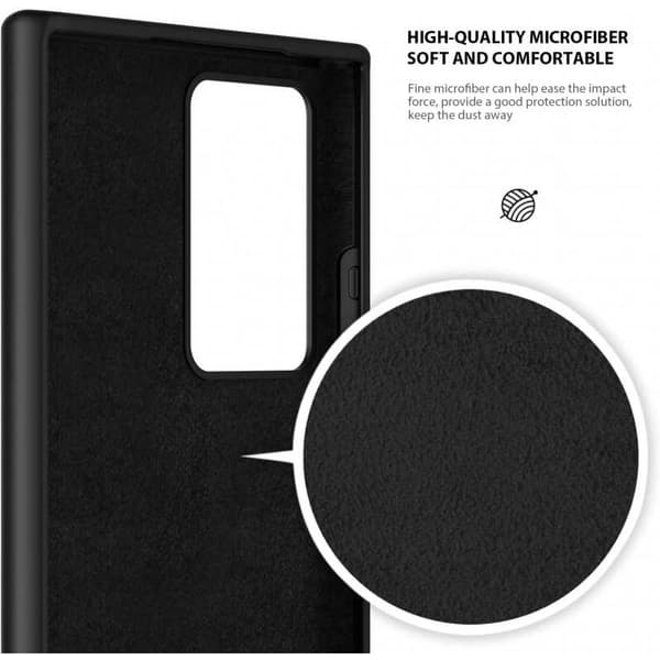 Samsung Note 20 Ultra Soft kumipinnoitettu mattamusta kansi