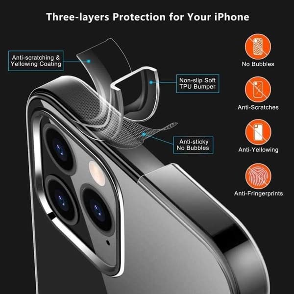 iPhone 13 Pro Max iskuja vaimentava silikonikotelo Simple