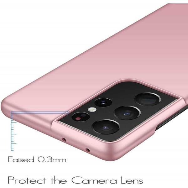 Samsung S21 Ultra Tunt Lätt Mobilskal Basic V2 Rosenguld