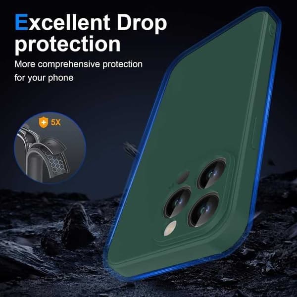 iPhone 14 Pro Kuminen Matt Green Shell Liquid - vihreä