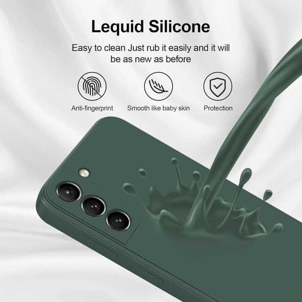 Samsung S23 FE Kuminen Matt Green Shell Liquid - vihreä
