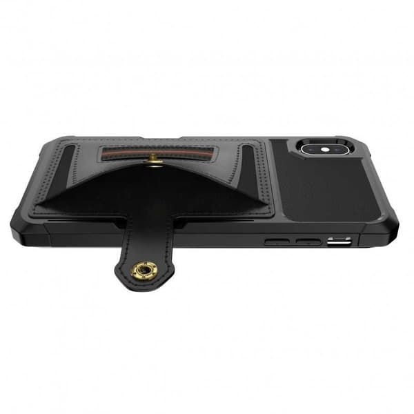 iPhone XS Max Iskunkestävä kansi korttipaikalla Solid V2