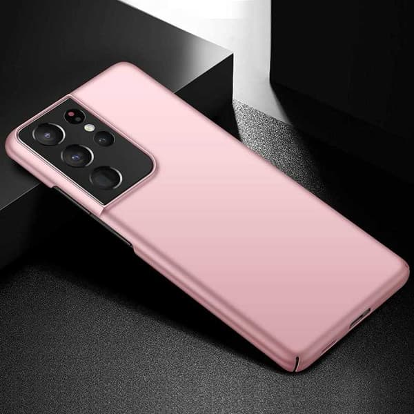 Samsung S21 Ultra Tunt Lätt Mobilskal Basic V2 Rosenguld